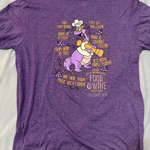 Purple Figment Epcot International Food & Wine Festival Passholder 2018 shirt